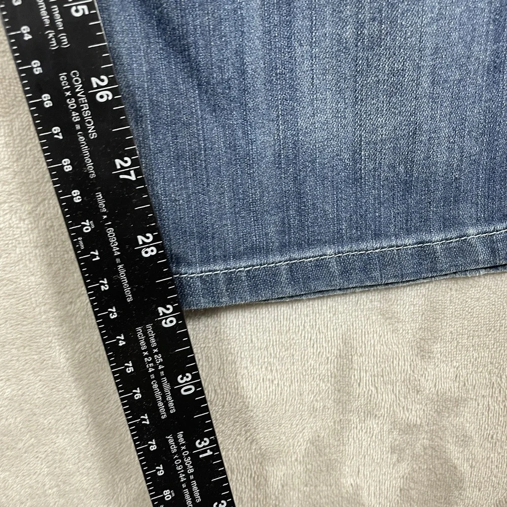 BKE Aiden Bootleg Jeans Mens 30S (30x29) Blue Medium Wash Bootcut Denim